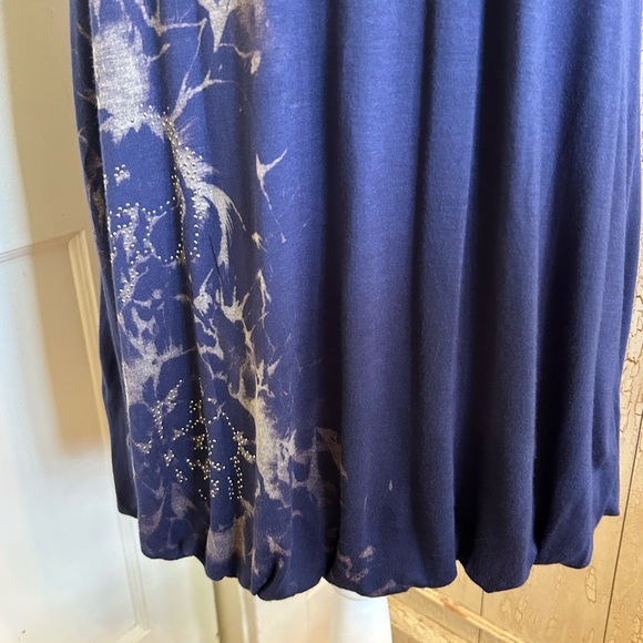 Soprano Deep Blue Dress with Delicate Straps - Picture 2 of 14